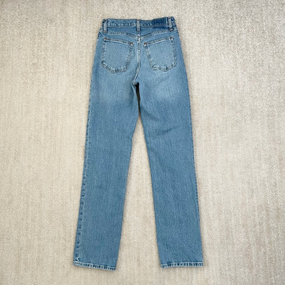 Abercrombie & Fitch 90s Straight Ultra High Rise Blue Jeans 26 / 2 Long - Picture 4 of 10